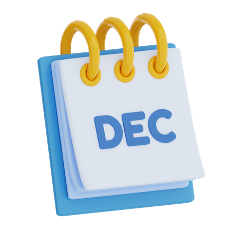 Dezember  3D Icon