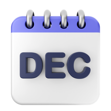 Dezember Kalender  3D Icon