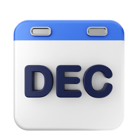 Dezember Kalender  3D Icon