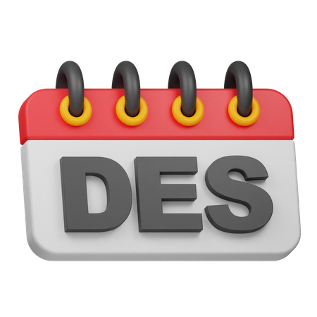 Dezember Monat  3D Icon