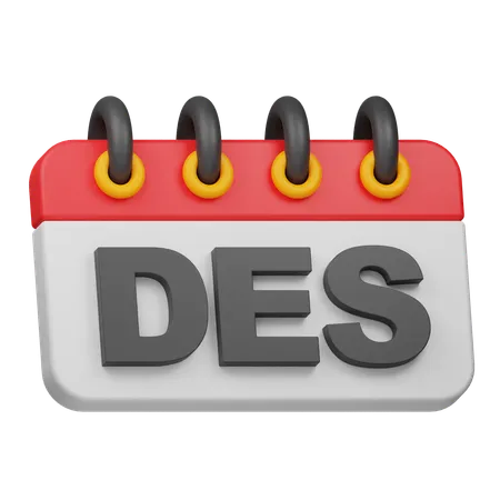 Dezember Monat  3D Icon