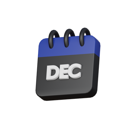 Dezembro  3D Icon