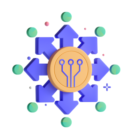 Dezentrale Finanzen  3D Icon