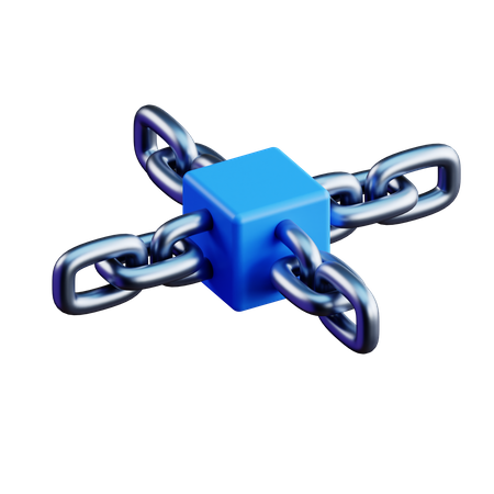 Dezentrales Netzwerk  3D Icon