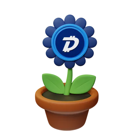 Maceta criptográfica dgb  3D Icon