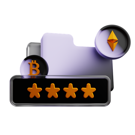 Dgital Asset Folder Pasword  3D Icon