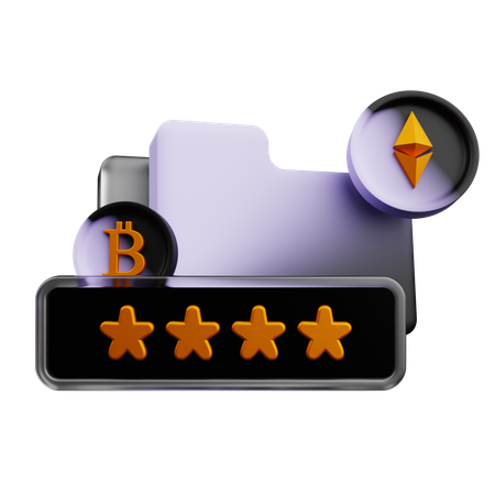 Dgital Asset Folder Pasword  3D Icon