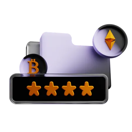 Dgital Asset Folder Pasword  3D Icon
