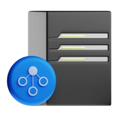 DHCP Server Dynamic Host Configuration Protocol  3D Icon