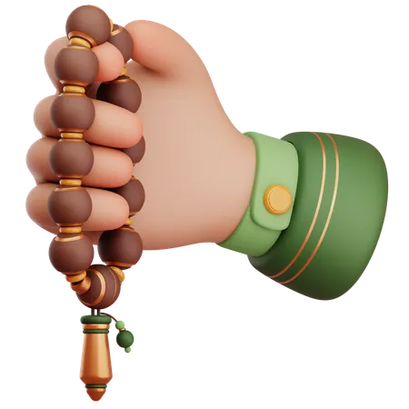 Dhikr en prière  3D Icon