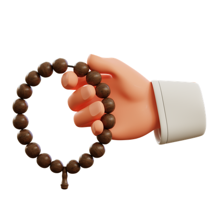 Dhikr en prière  3D Icon