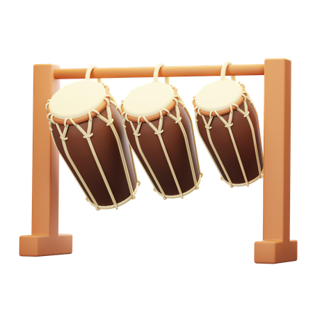 Dhol  3D Icon