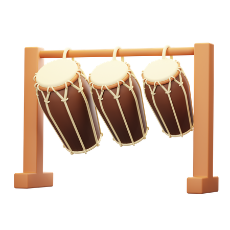 Dhol  3D Icon