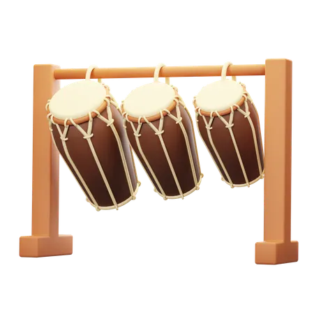 Dhol  3D Icon