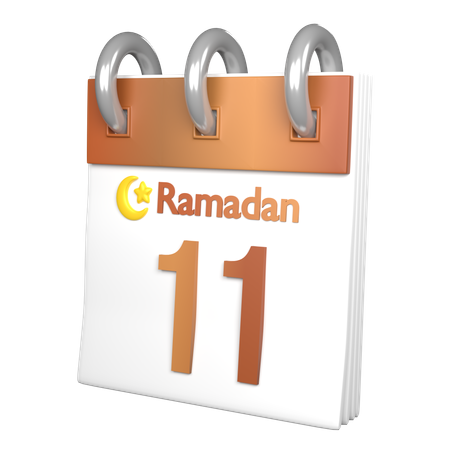 Dia 11 Ramadã  3D Icon