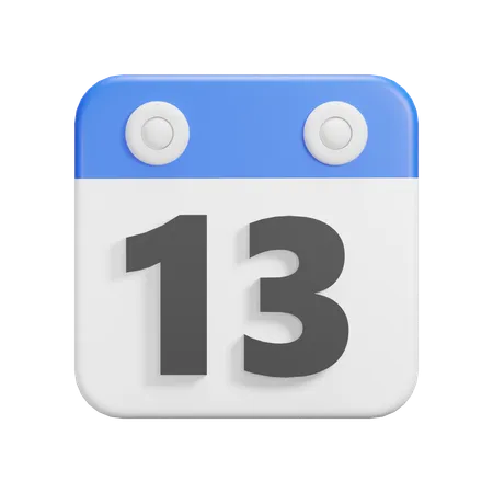 Dia 13  3D Icon