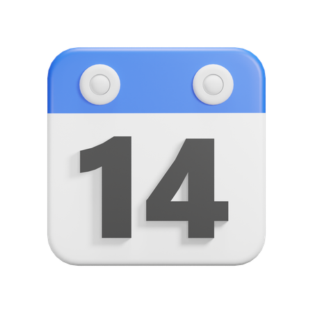 Dia 14  3D Icon