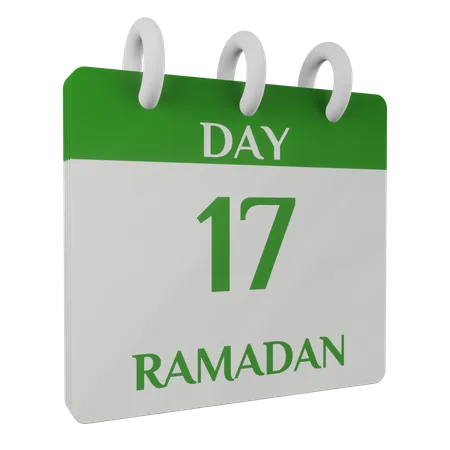 Dia 17 Ramadã  3D Illustration