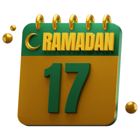 Dia 17 Ramadã  3D Icon