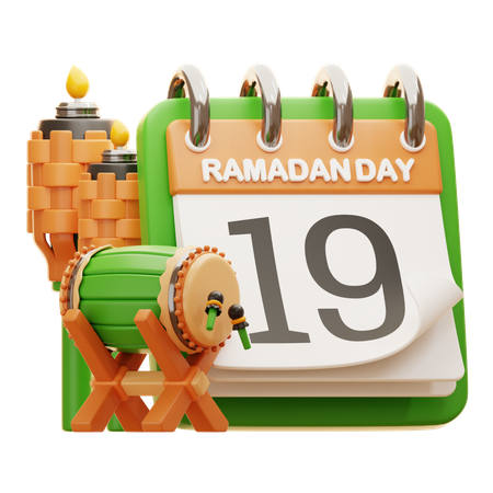 Dia 19 Ramadã  3D Icon