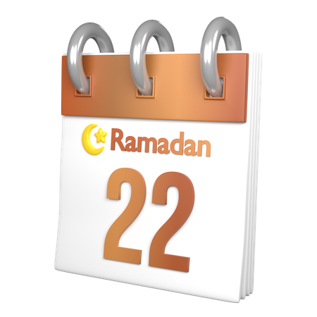 Día 22 ramadán  3D Icon