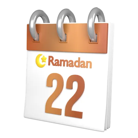 Día 22 ramadán  3D Icon