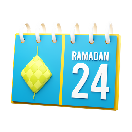 Día 24 calendario de ramadán  3D Icon
