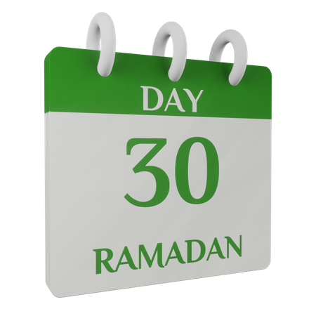 Día 30 ramadán  3D Illustration