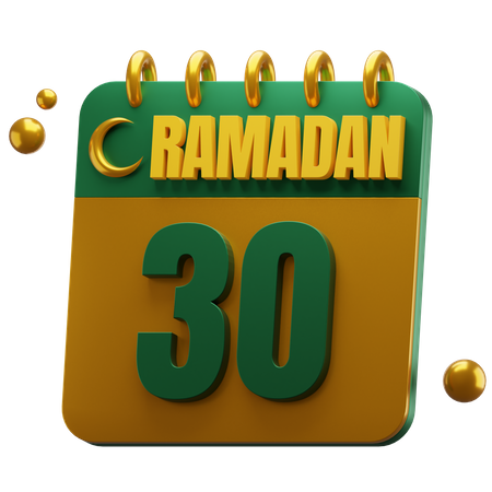 Día 30 ramadán  3D Icon