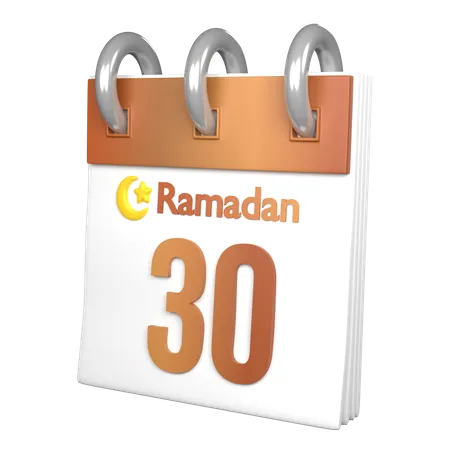 Día 30 ramadán  3D Icon