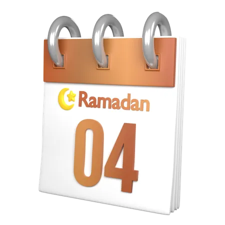 Día 4 ramadán  3D Icon