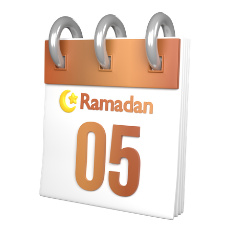 Día 5 ramadán  3D Icon