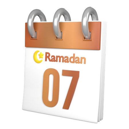 Dia 7 Ramadã  3D Icon