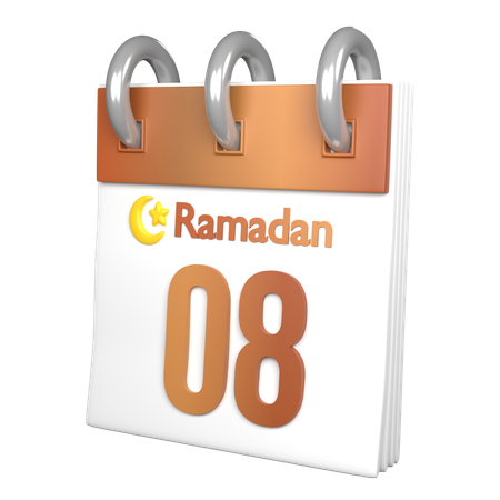 Día 8 ramadán  3D Icon