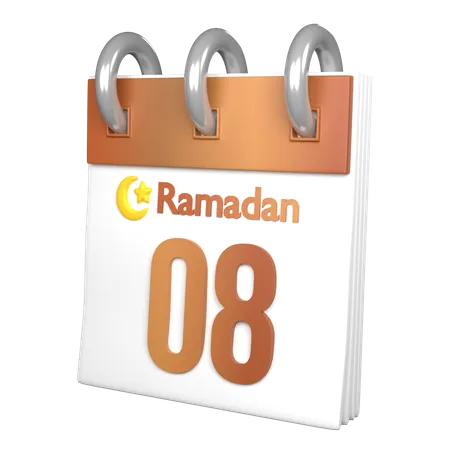 Día 8 ramadán  3D Icon