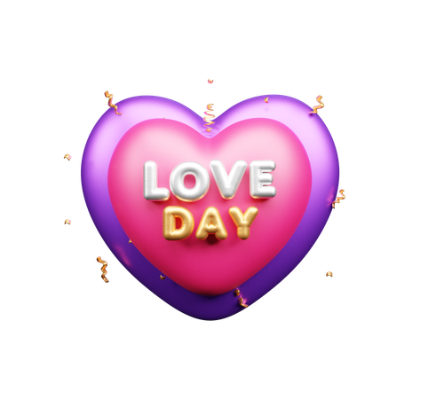 Dia do amor  3D Icon