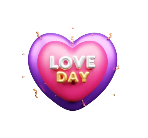 Dia do amor  3D Icon