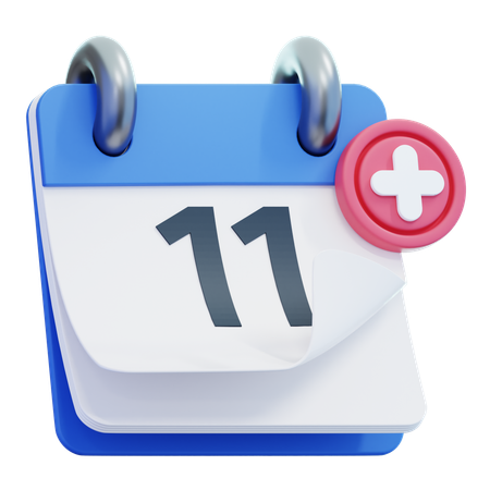 Dia do calendário 11  3D Icon