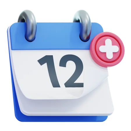 Dia do calendário 12  3D Icon