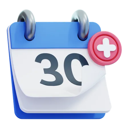 Dia do calendário 30  3D Icon