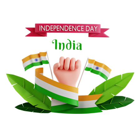 Dia da Independência  3D Icon