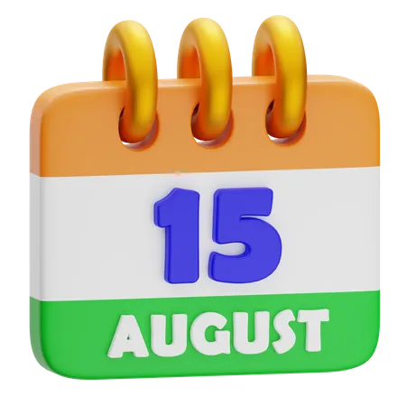 Dia da Independência da Índia  3D Icon