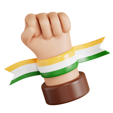 Dia da liberdade na Índia  3D Icon