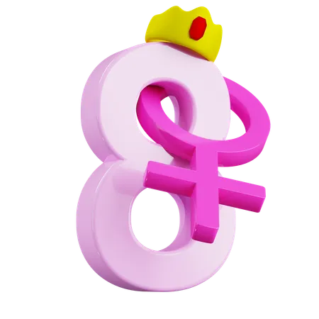 Dia das mulheres  3D Icon