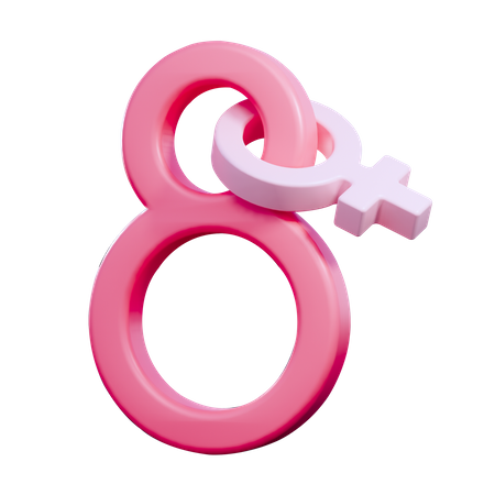Dia da Mulher  3D Icon