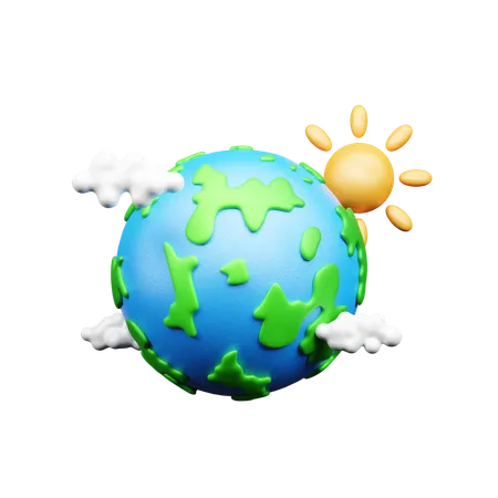 Dia da Terra  3D Icon