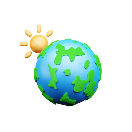 Dia da Terra  3D Icon