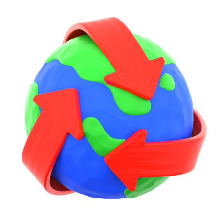 Dia da Terra  3D Icon