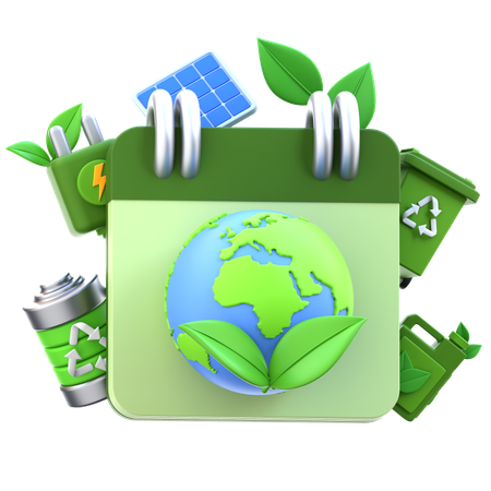 Dia da Terra  3D Icon