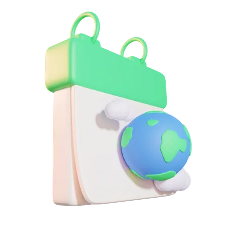 Dia da Terra  3D Icon